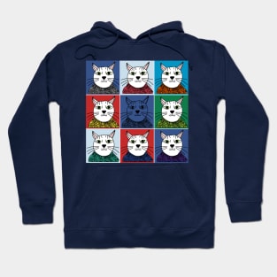 Sweater Cat Portrait Graphic Hoodie
